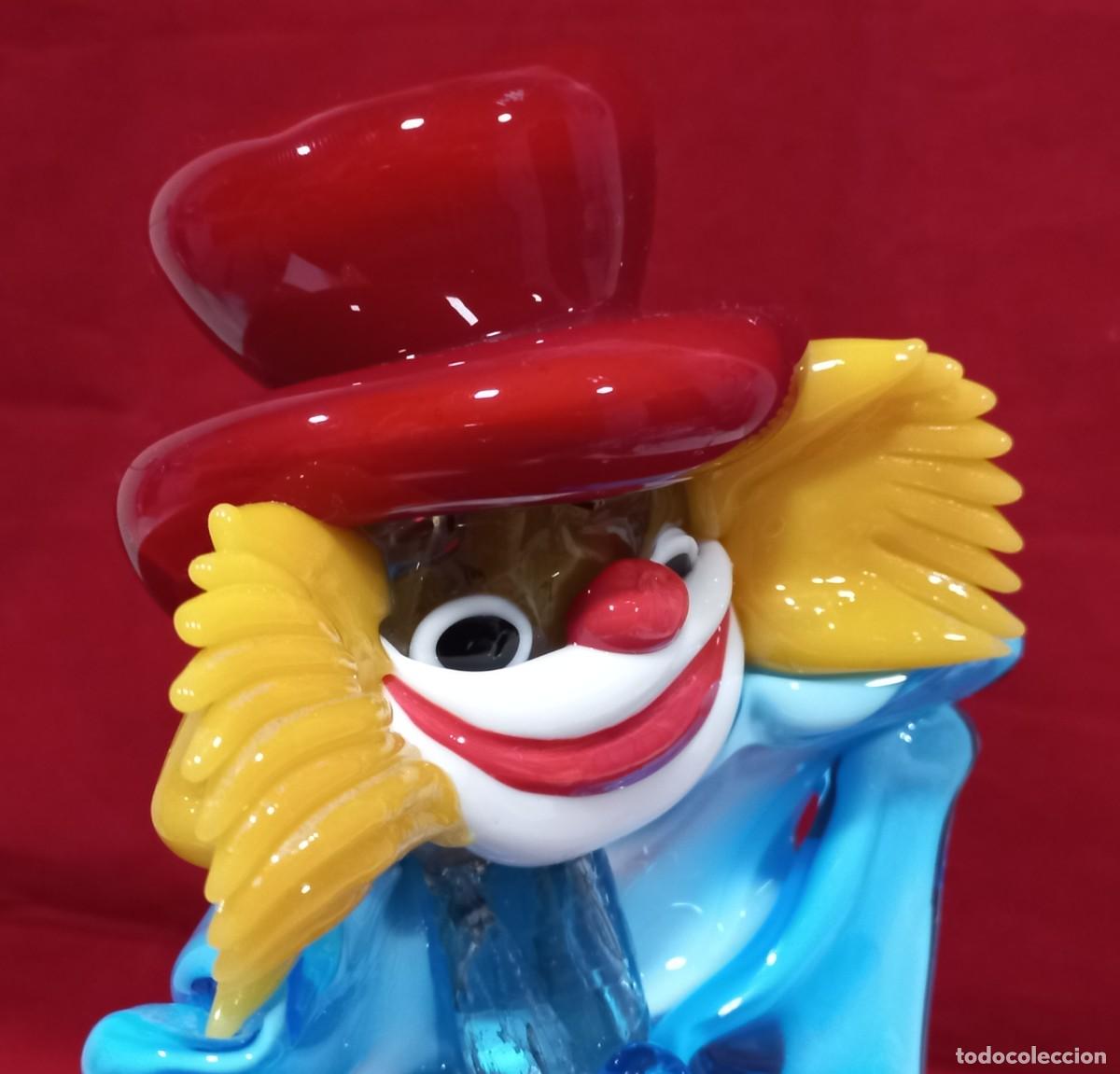 Antig&uuml;edades: GRAN PAYASO DE 38 Cm. EN CRISTAL DE MURANO - Foto 5