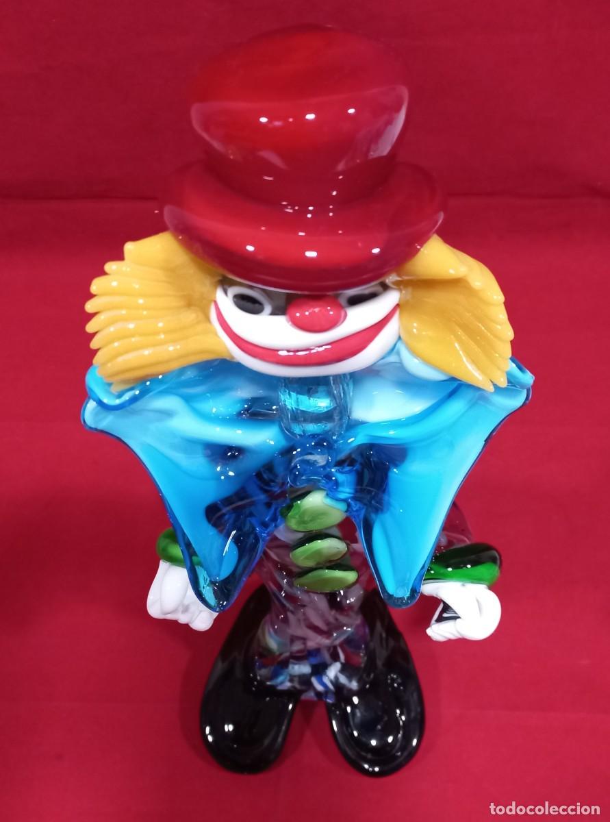 Antig&uuml;edades: GRAN PAYASO DE 38 Cm. EN CRISTAL DE MURANO - Foto 9