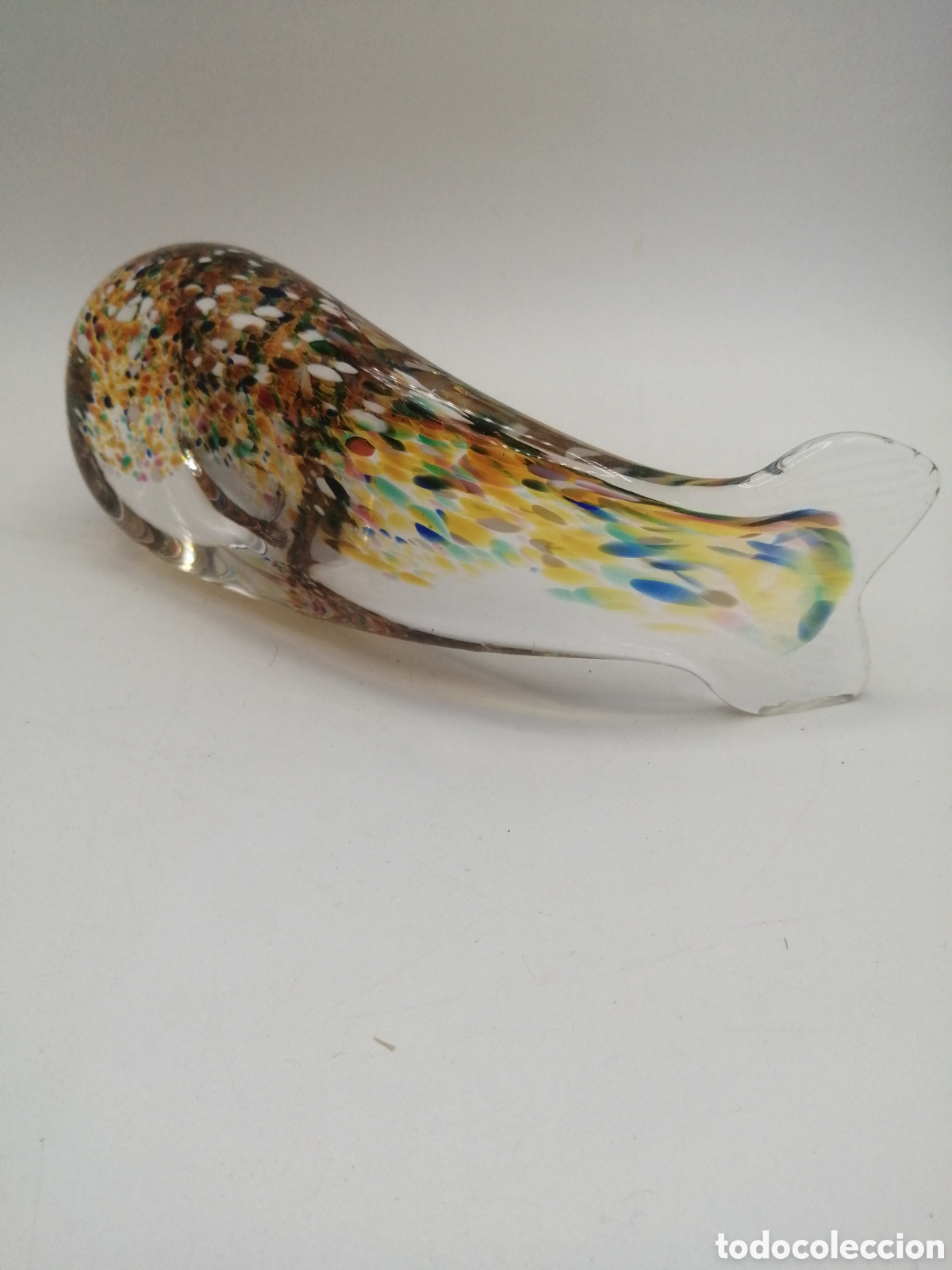 Antig&uuml;edades: Cristal de murano. Pez - Foto 5