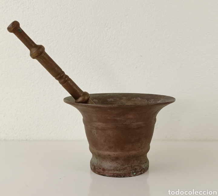 Antig&uuml;edades: ANTIGUO ALMIREZ MORTERO DE BRONCE - Foto 1