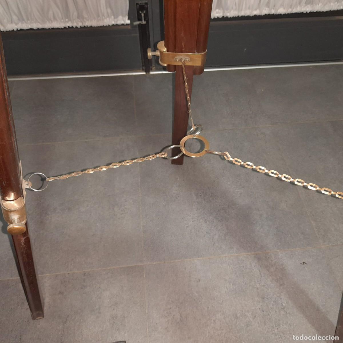 Antig&uuml;edades: Telescopio de bronce con tripode de madera - Foto 10