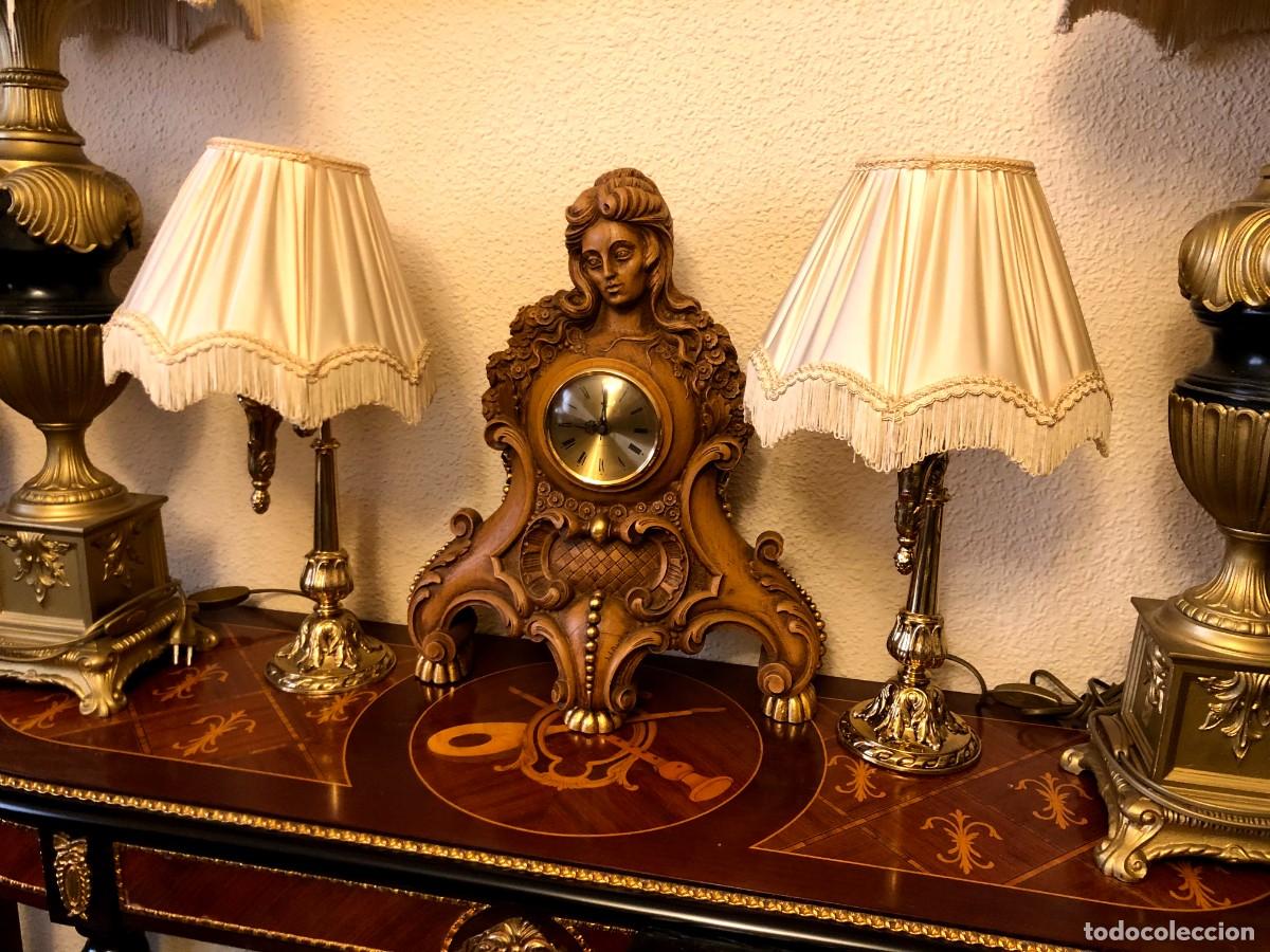 Antig&uuml;edades: Pareja de l&aacute;mparas en bronce 4 - Foto 2