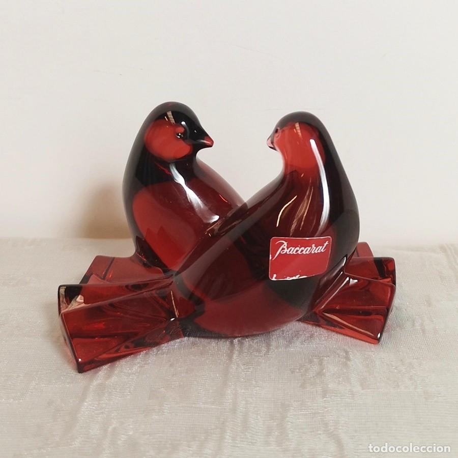 Antig&uuml;edades: Palomas Rojas de Baccarat - Foto 1