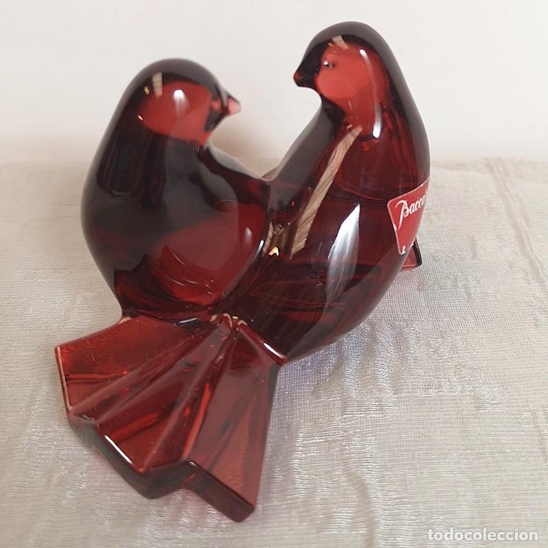 Antig&uuml;edades: Palomas Rojas de Baccarat - Foto 2