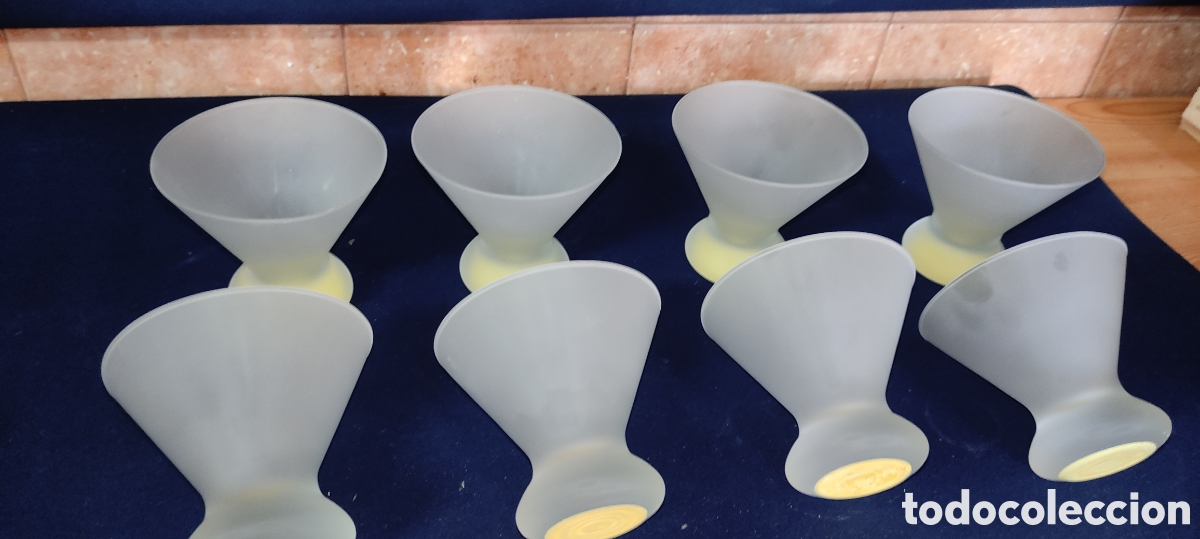 Antig&uuml;edades: JUEGO DE COPAS DE COCTEL O HELADO - Foto 4
