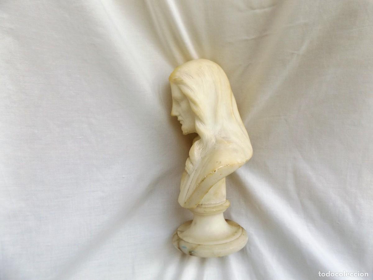 Antig&uuml;edades: Sagrado coraz&oacute;n de Jes&uacute;s en m&aacute;rmol - Foto 3