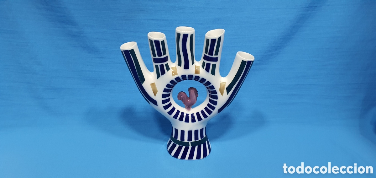 Antig&uuml;edades: BONITO CANDELABRO SARGADELOS 5 DEDOS. - Foto 3