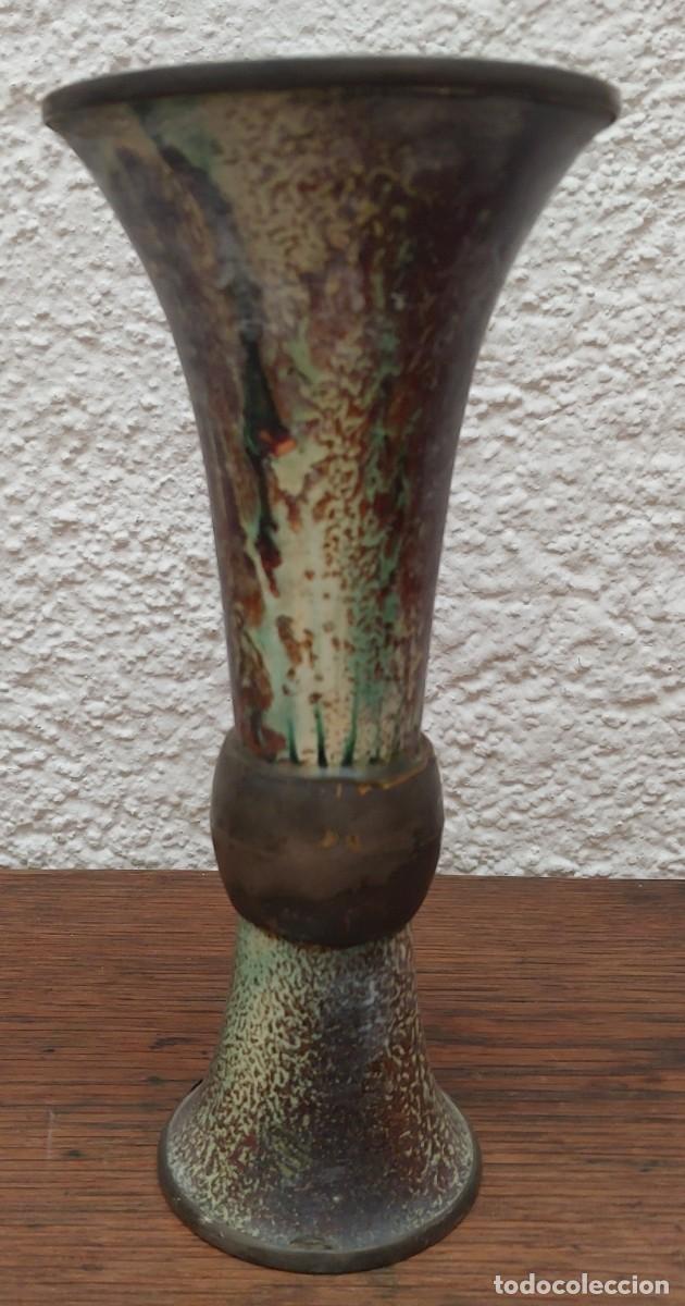 Antig&uuml;edades: JARR&Oacute;N DE BRONCE ESMALTADO - Foto 2