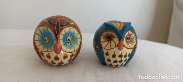 Antig&uuml;edades: FIGURAS, PAREJA DE BUHOS. - Foto 1