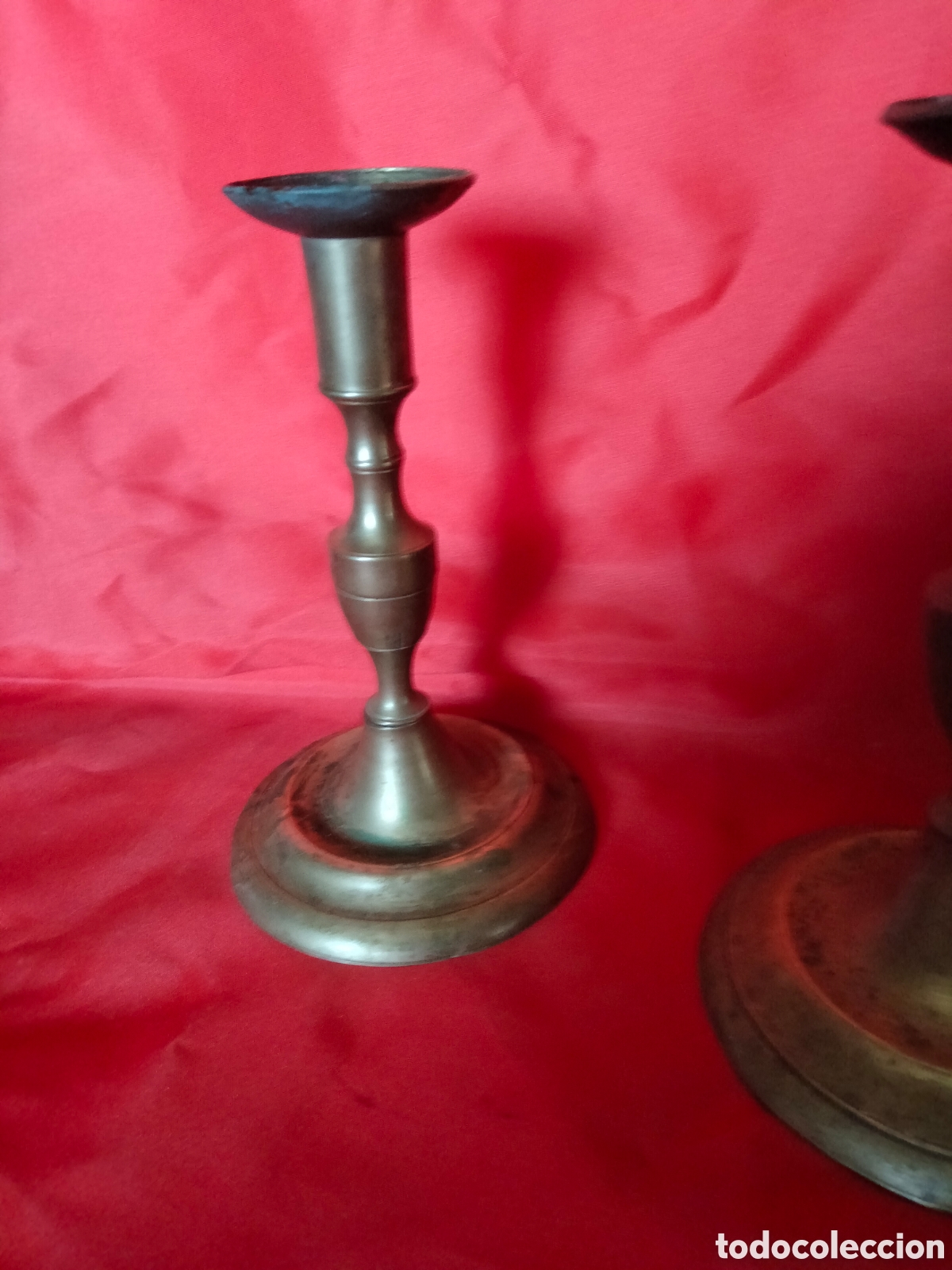 Antig&uuml;edades: Candelabros antiguos 23cm - Foto 5