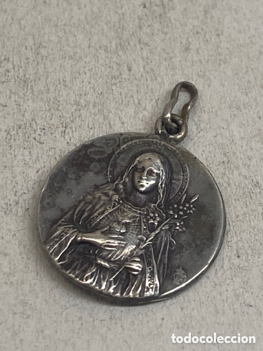 Antig&uuml;edades: Medalla de plata religiosa - Foto 2