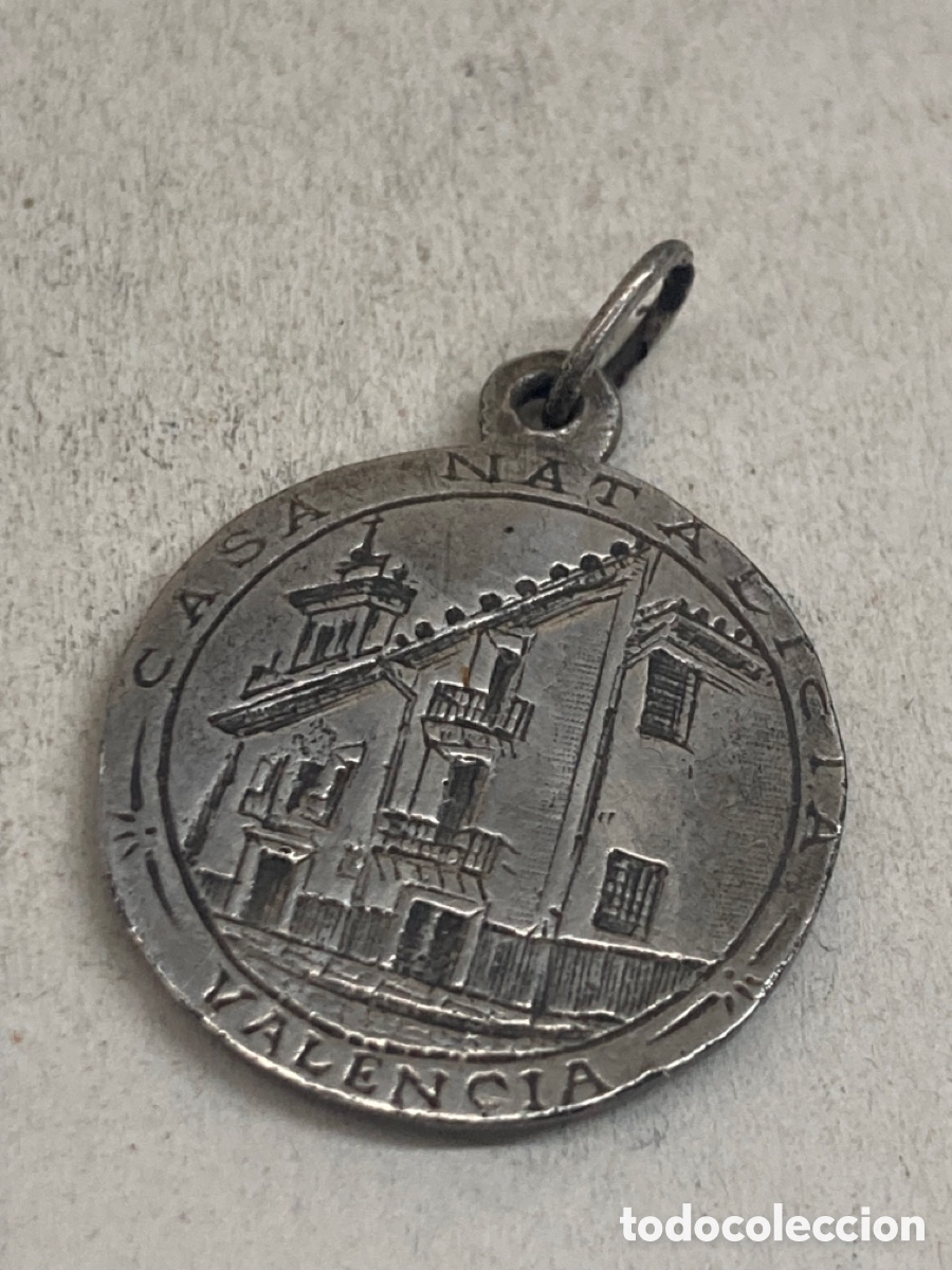 Antig&uuml;edades: Medalla de plata religiosa - Foto 2
