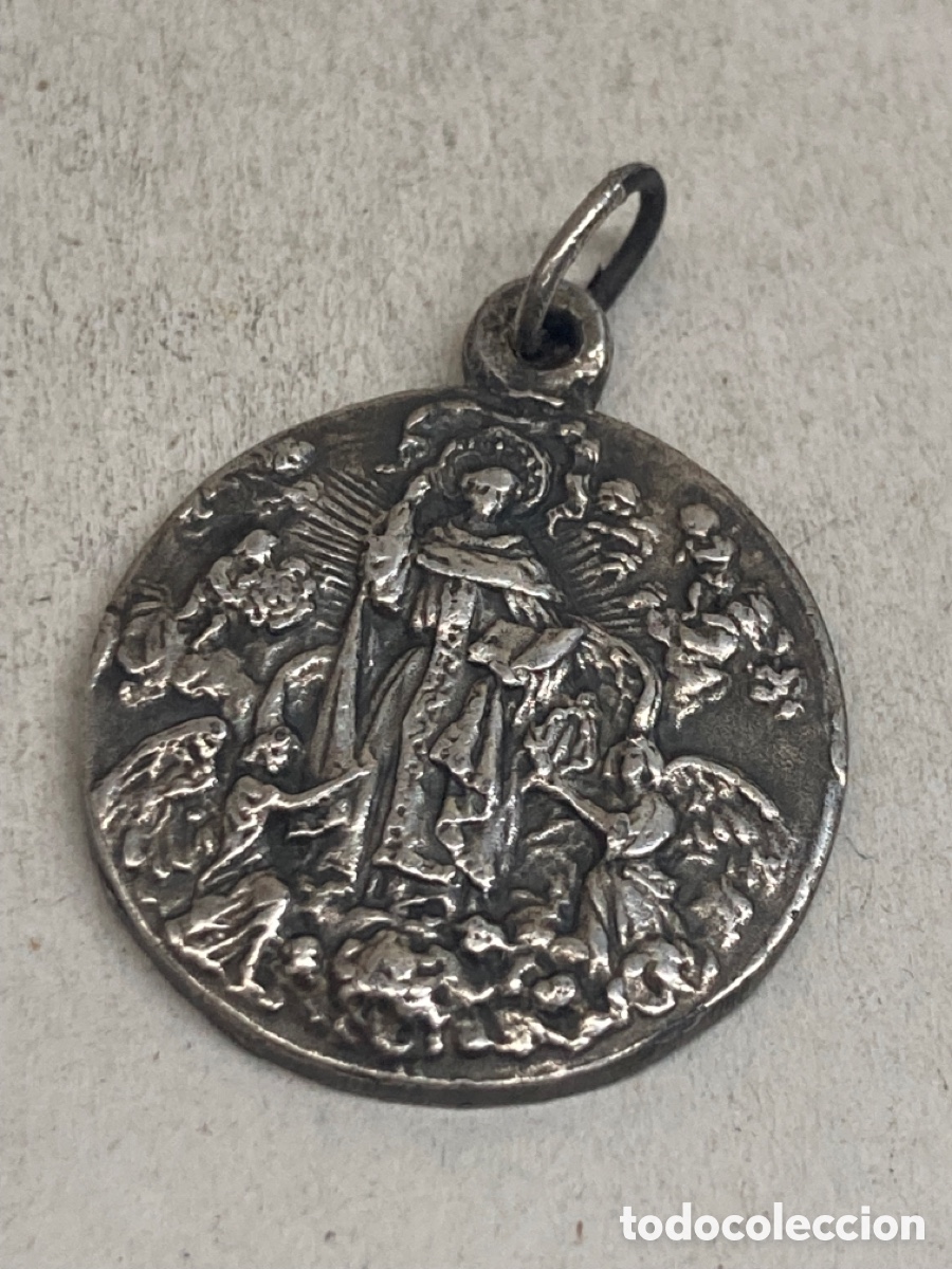 Antig&uuml;edades: Medalla de plata religiosa - Foto 1
