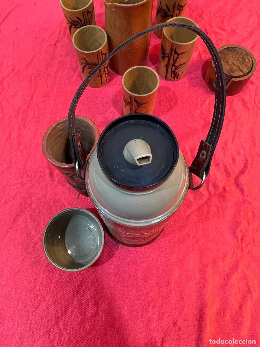Antig&uuml;edades: JUEGO VASOS MADERA - Foto 6