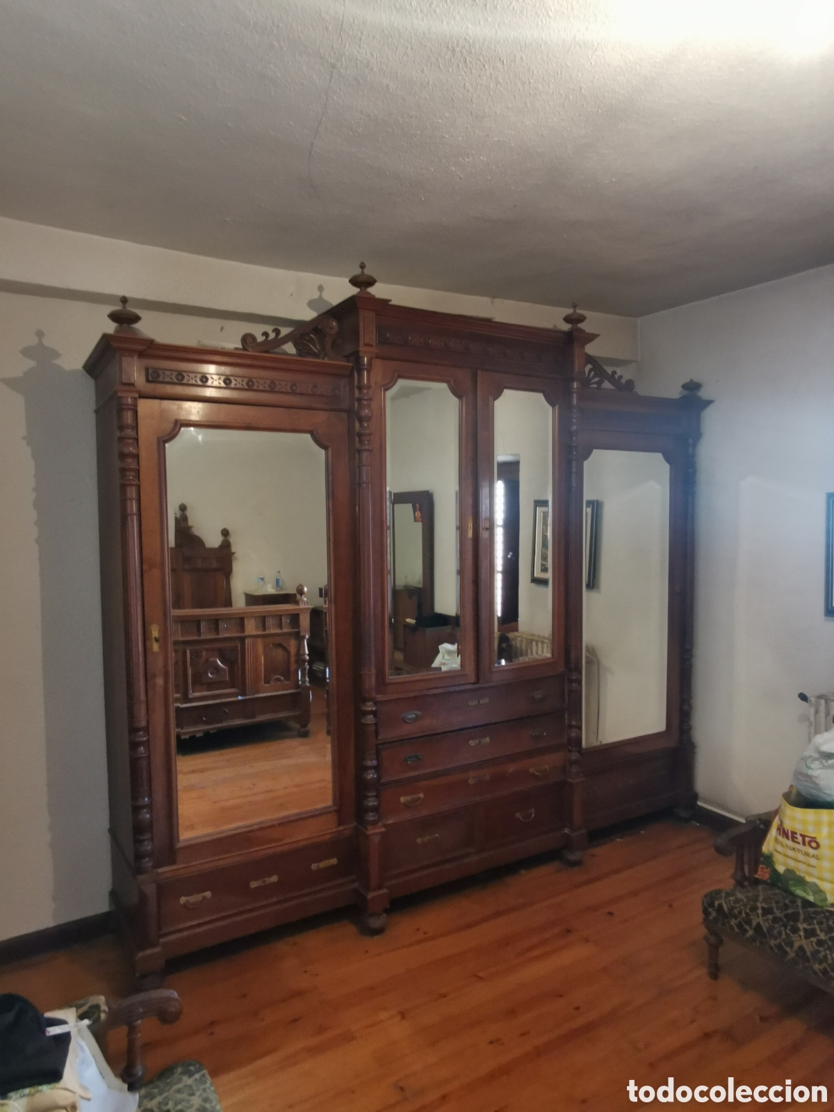 Antig&uuml;edades: Expectacular habitaci&oacute;n Nogal - Foto 3