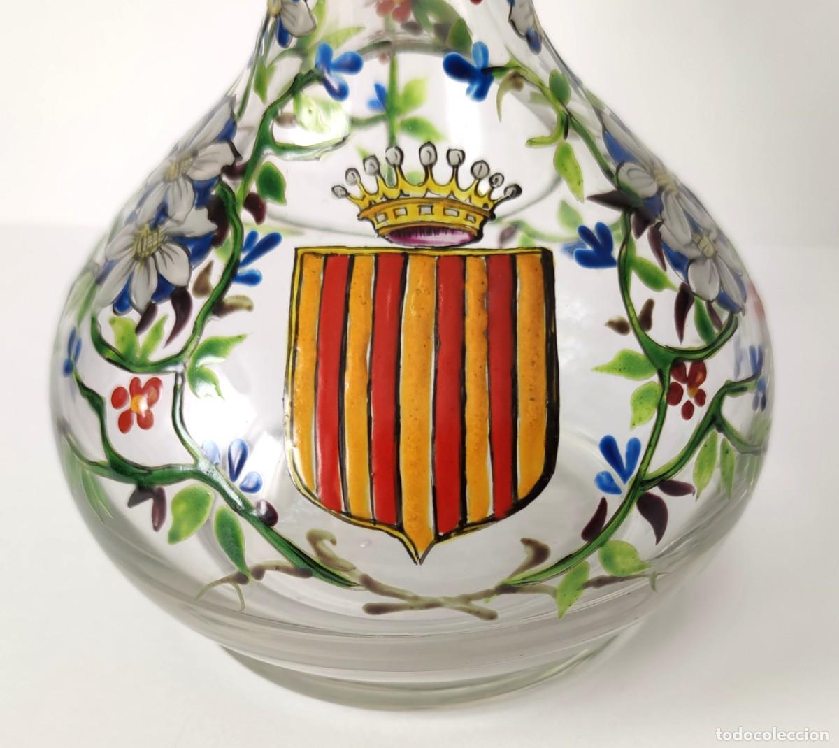 Antig&uuml;edades: PORRON DE VIDRIO ESMALTADO - Foto 6