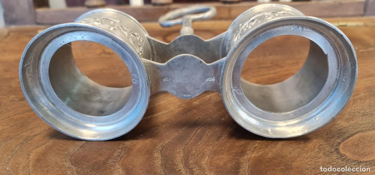 Antig&uuml;edades: Juego de aceitera y vinagrera en peltre. - Foto 7