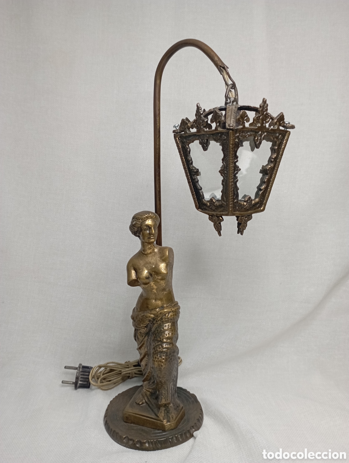 Antig&uuml;edades: L&Aacute;MPARA DE BRONCE - Foto 2