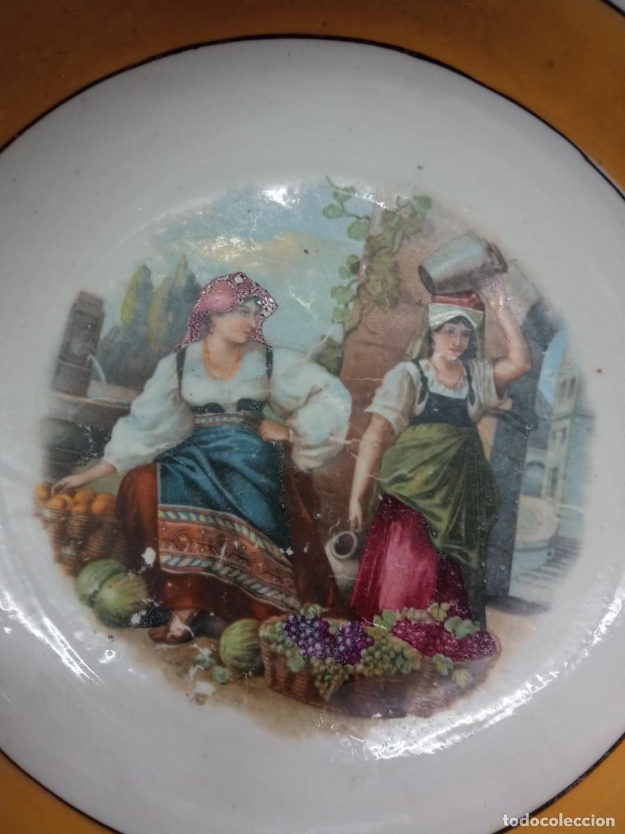 Antig&uuml;edades: Plato decoraci&oacute;n principios del 1900 - Foto 2