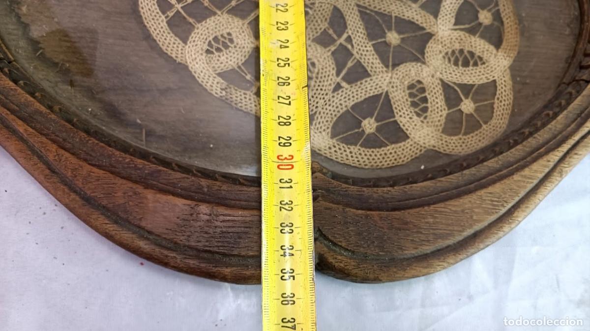 Antig&uuml;edades: bandeja antigua madera circa 1840 - Foto 9
