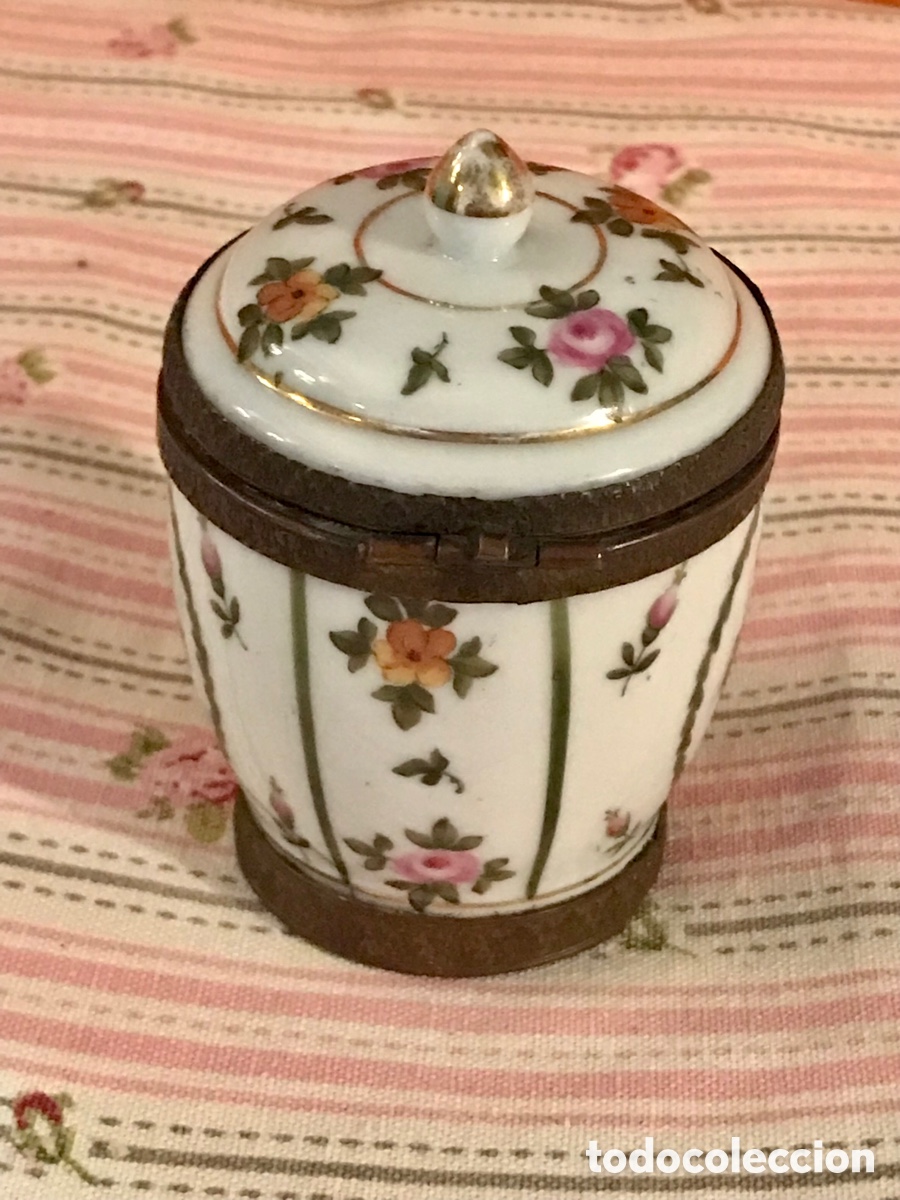 Antig&uuml;edades: Tintero de porcelana S.XIX - Foto 3