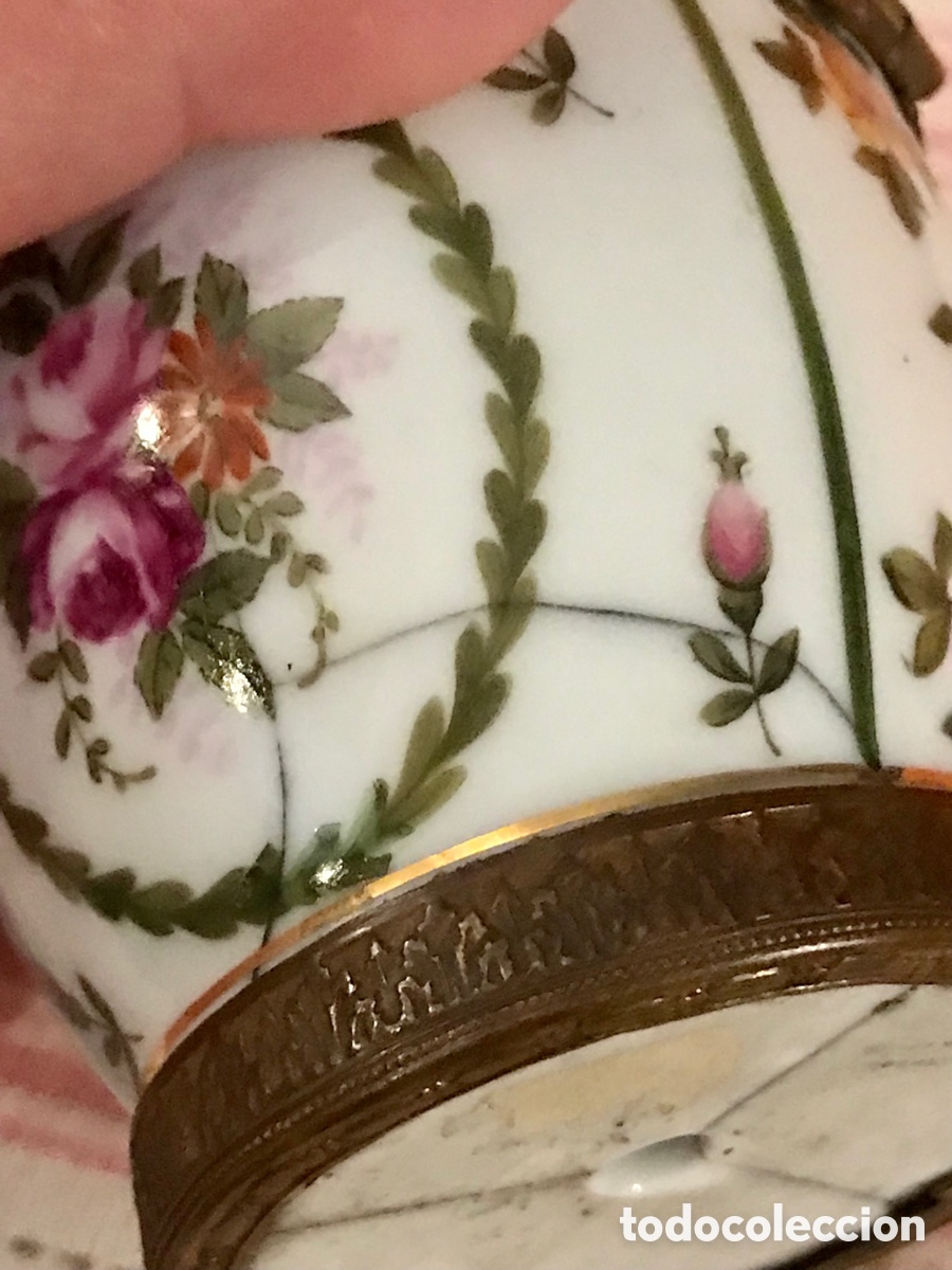 Antig&uuml;edades: Tintero de porcelana S.XIX - Foto 5