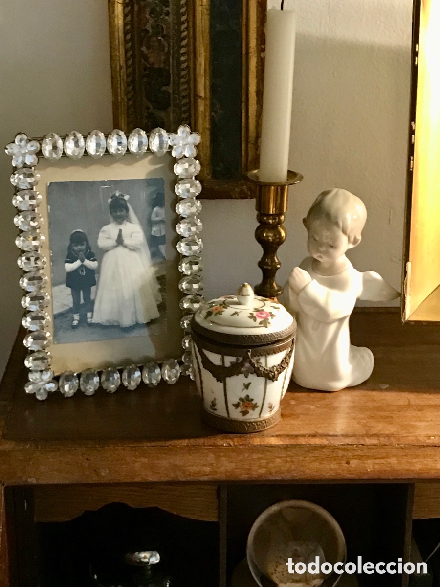 Antig&uuml;edades: Tintero de porcelana S.XIX - Foto 1