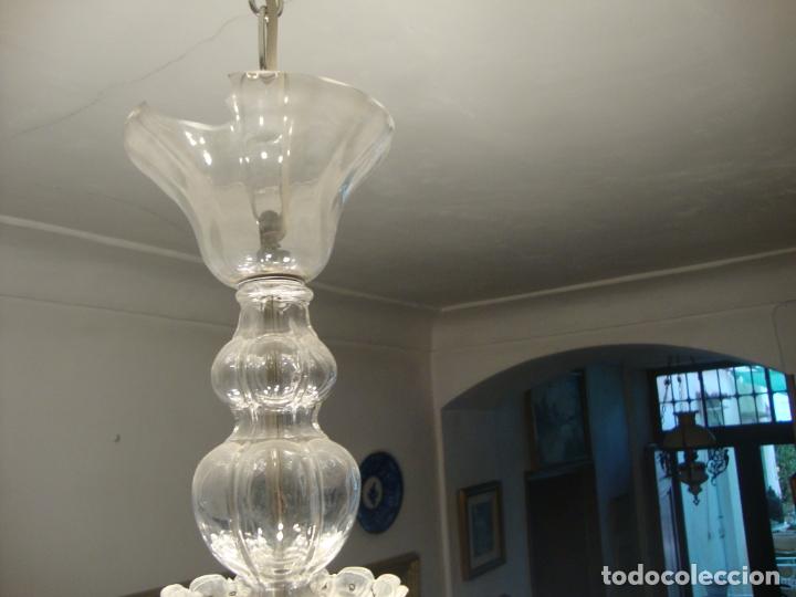 Antig&uuml;edades: lampara de cristal, gran tama&ntilde;o - Foto 6