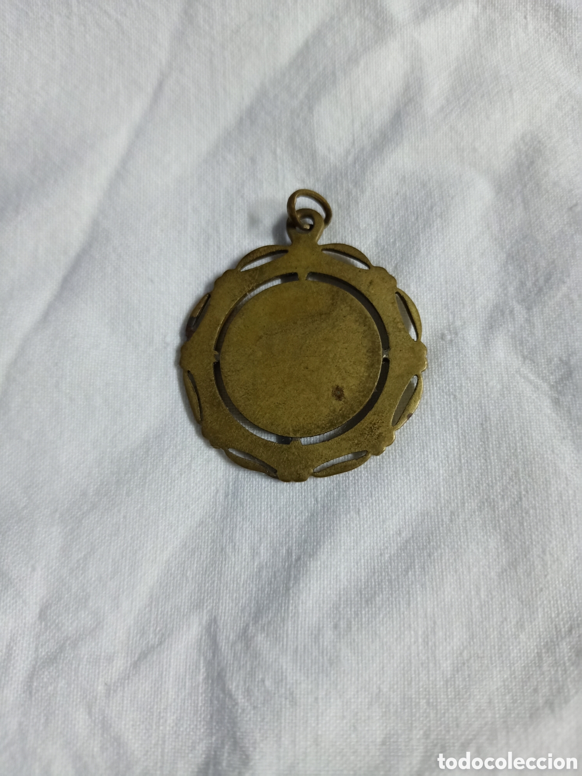 Antig&uuml;edades: Antigua medalla de cobre - Foto 2