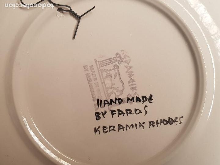 Antig&uuml;edades: PLATO COLGAR RHODES - Foto 2