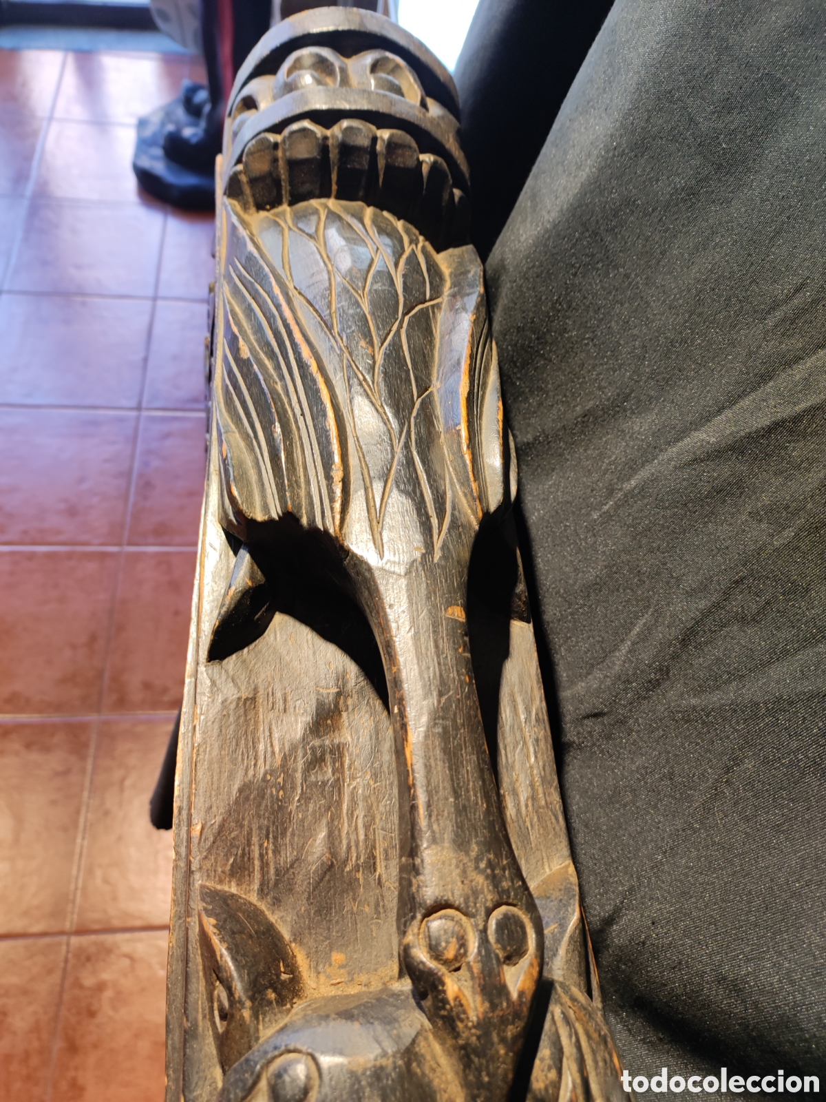 Antig&uuml;edades: Arqueta tallada madera - Foto 6