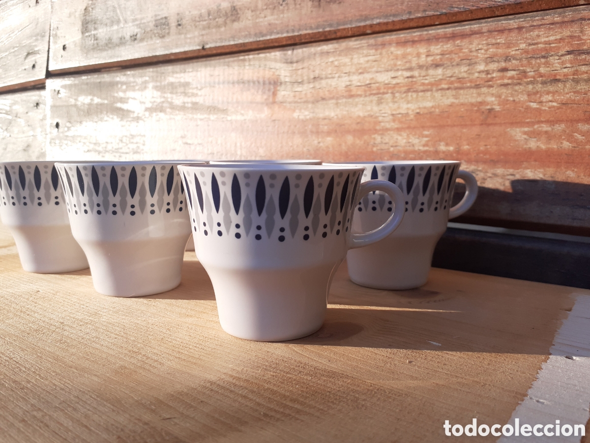 Antig&uuml;edades: Conjunto de tazas de cafe MOHASA - Foto 2