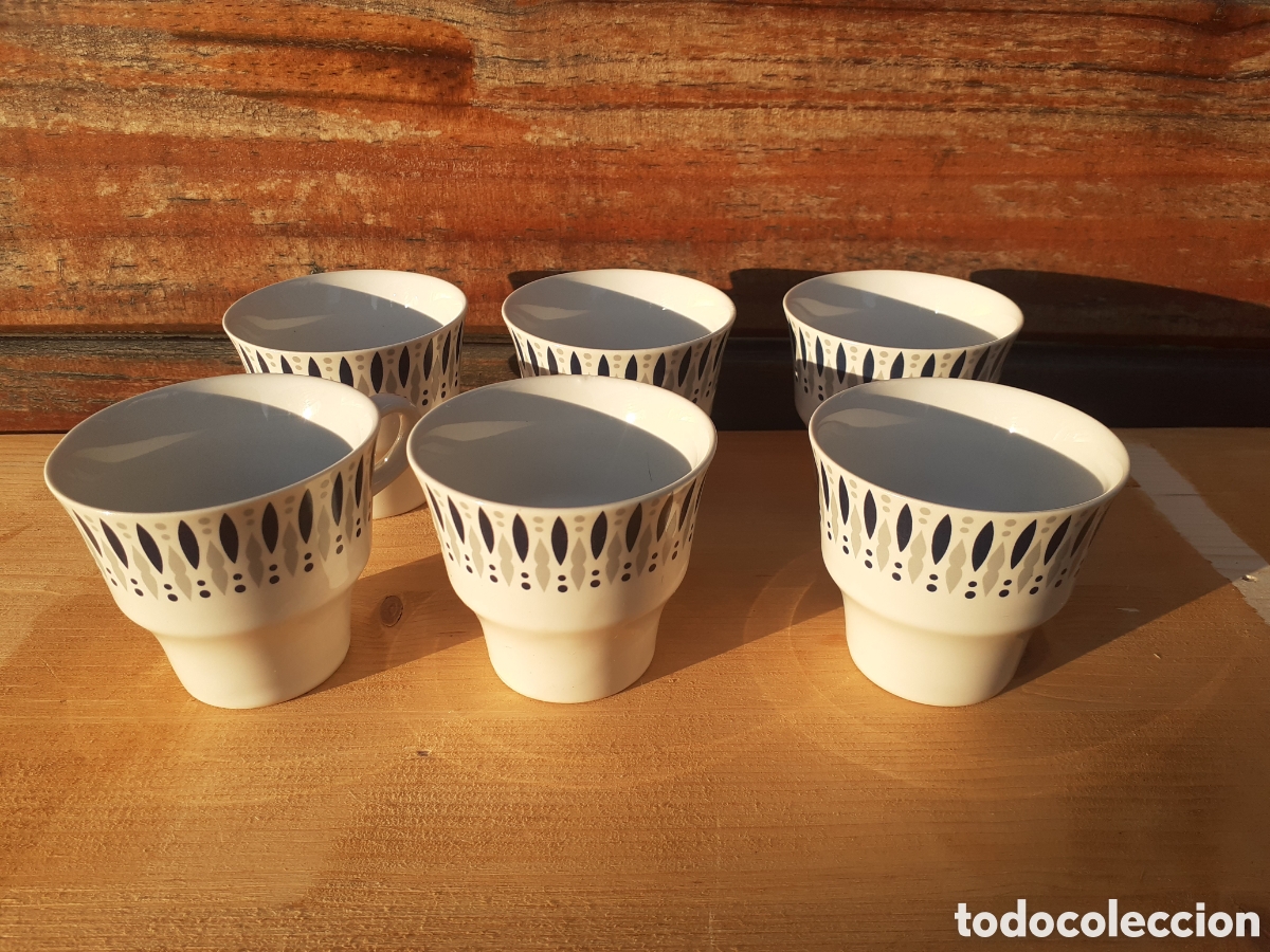 Antig&uuml;edades: Conjunto de tazas de cafe MOHASA - Foto 1