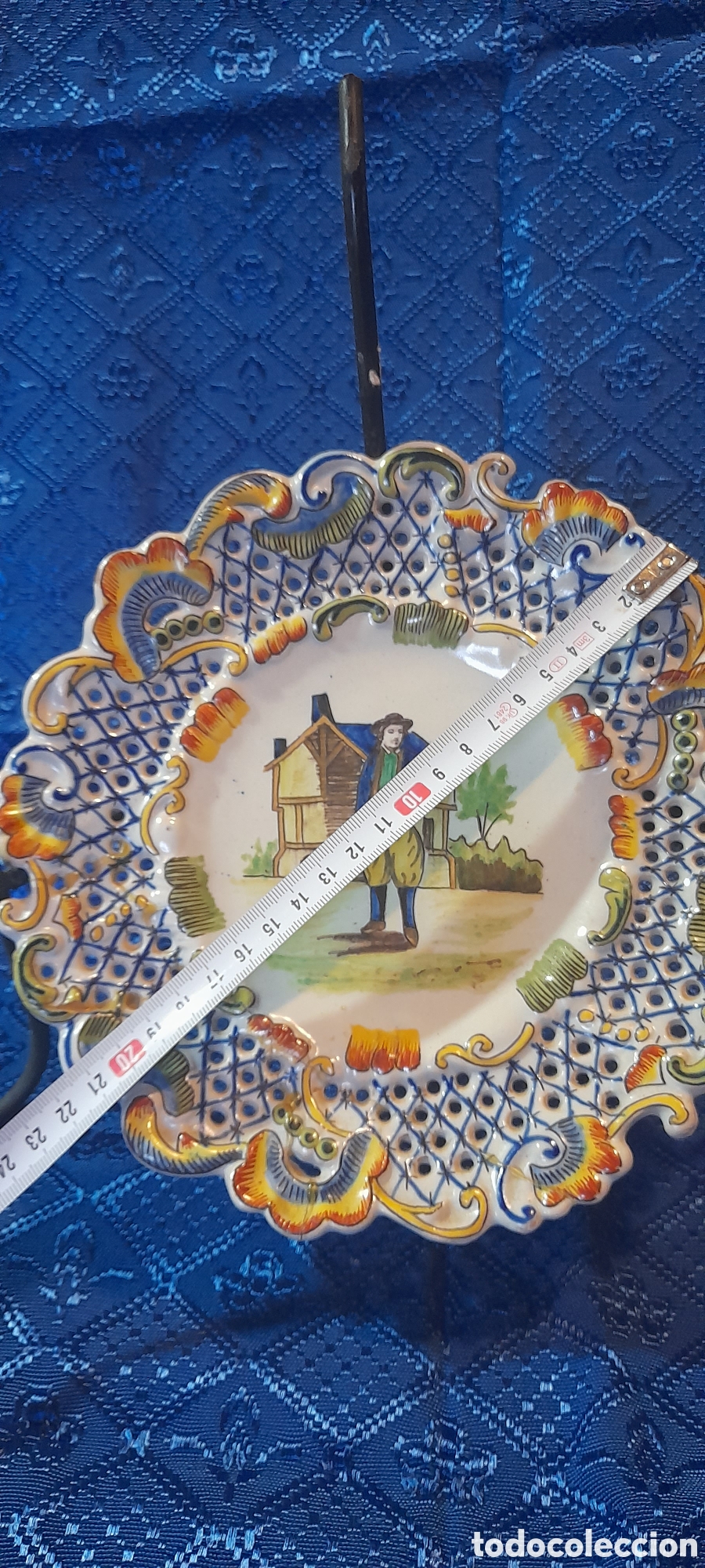 Antig&uuml;edades: Plato pintado antiguo - Foto 6