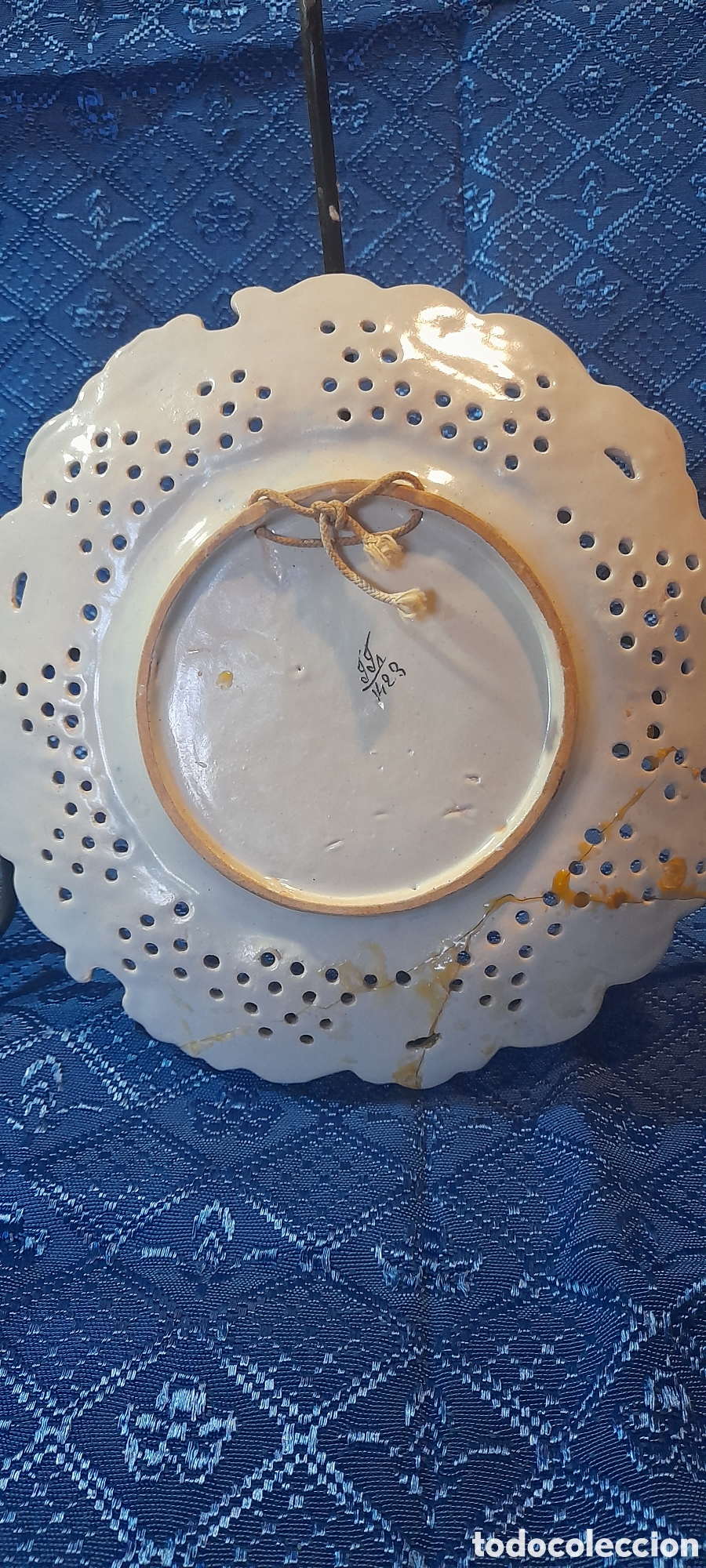 Antig&uuml;edades: Plato pintado antiguo - Foto 7