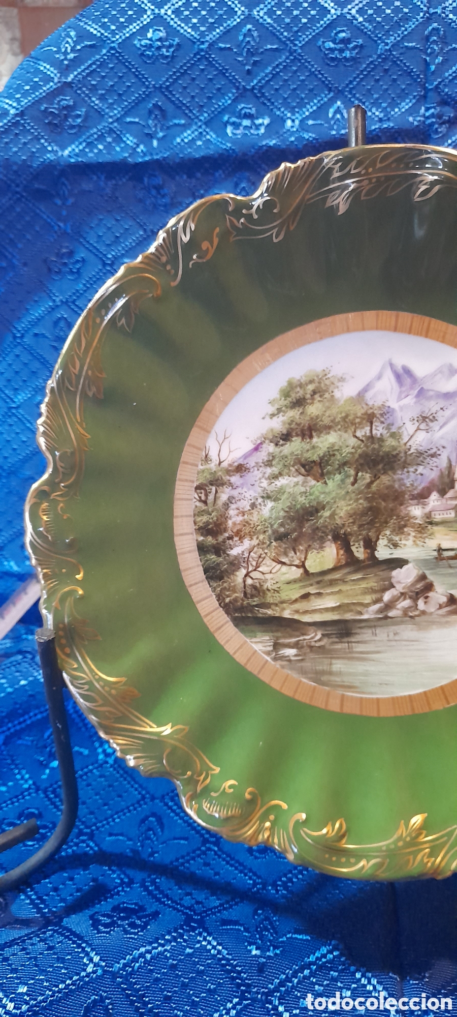 Antig&uuml;edades: Plato Limoges escenas campestres - Foto 3