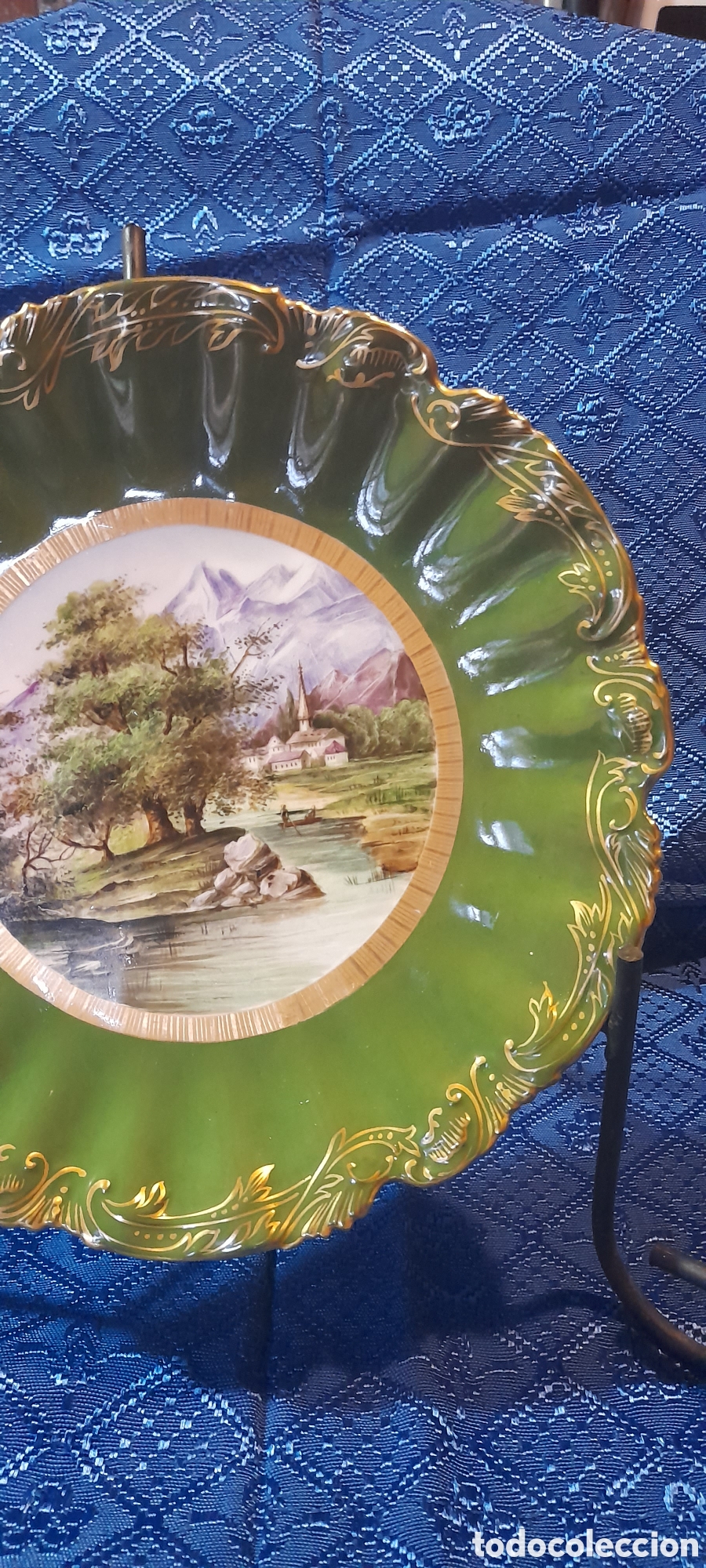 Antig&uuml;edades: Plato Limoges escenas campestres - Foto 4