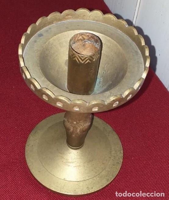 Antig&uuml;edades: CANDELABRO BRONCE ANTIGUO. SIGLO XIX - Foto 3