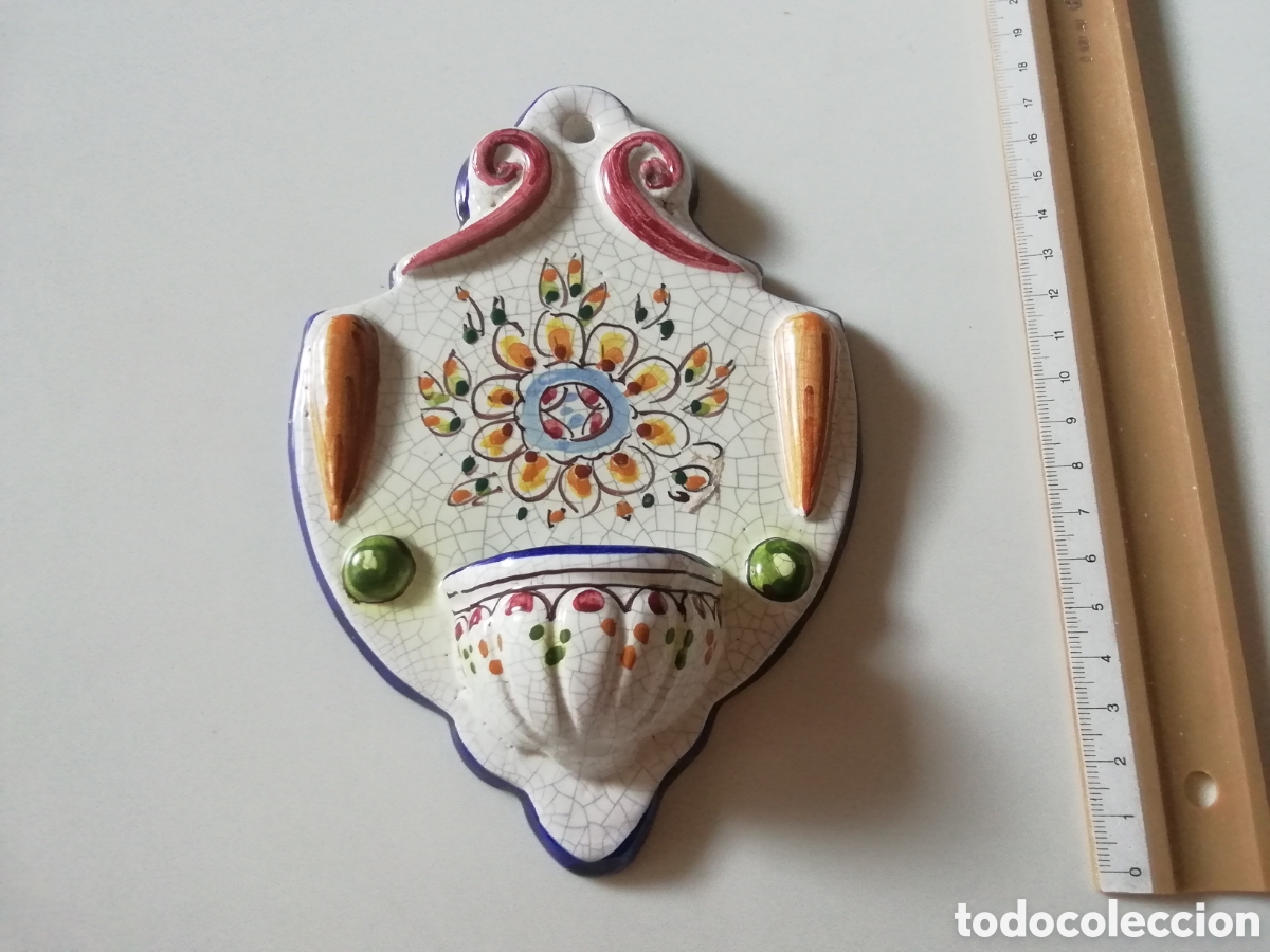 Antig&uuml;edades: BENDITERA E. GIL CER&Aacute;MICA DE TALAVERA - Foto 4