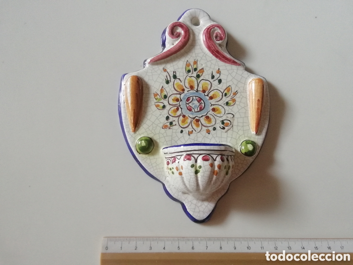 Antig&uuml;edades: BENDITERA E. GIL CER&Aacute;MICA DE TALAVERA - Foto 5