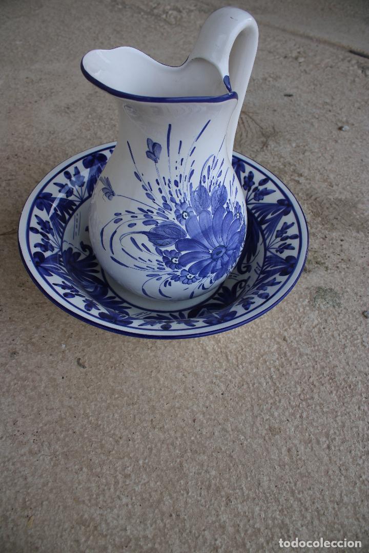 Antig&uuml;edades: jarra y palangana azul - Foto 4