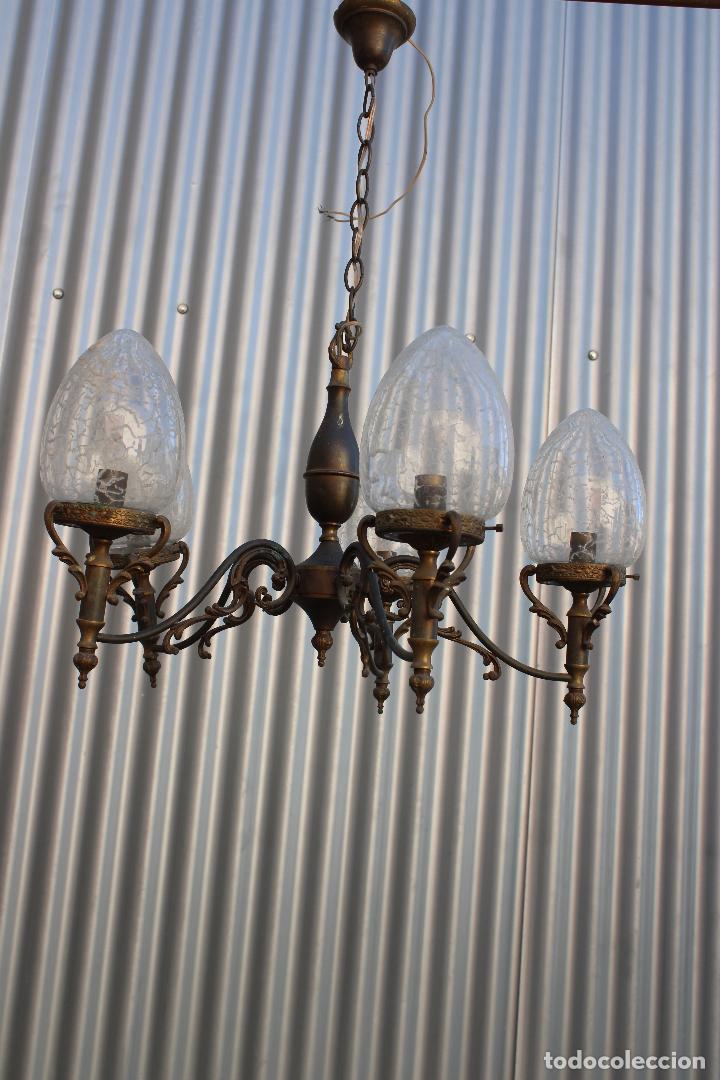 Antig&uuml;edades: lampara de techo de 5 luces - Foto 1