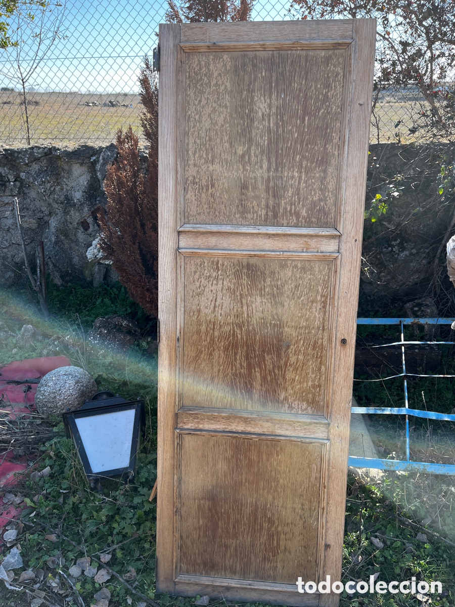 Antiques: Puerta de armario, ideal como cabecero. Para restaurar.