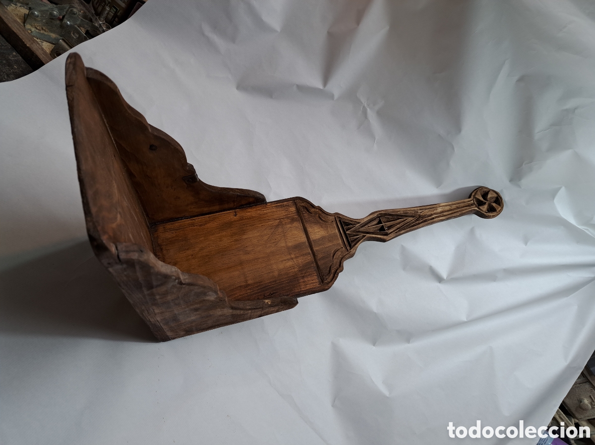 Antig&uuml;edades: Gran recogedor de madera r&uacute;stico - Foto 1
