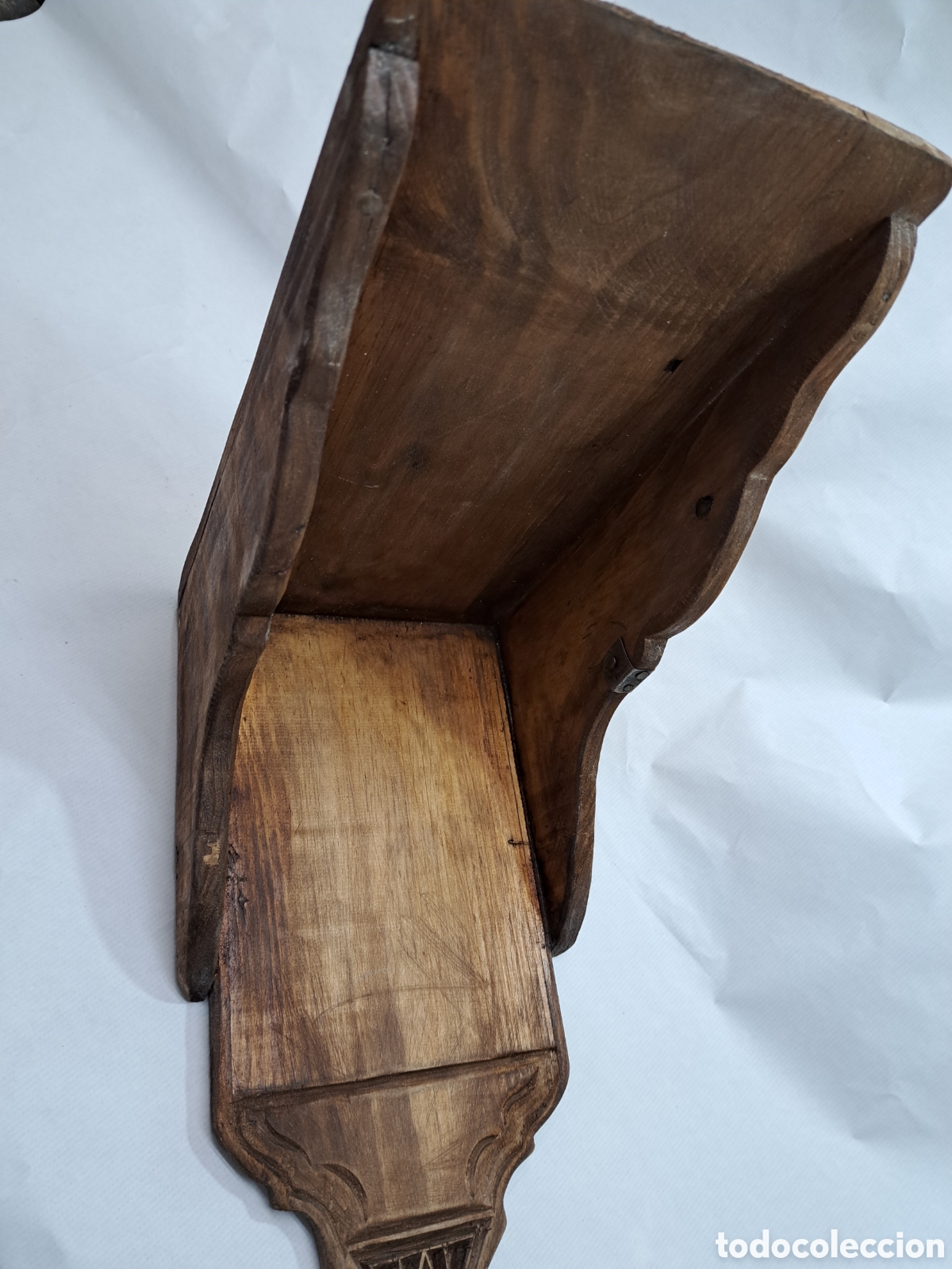 Antig&uuml;edades: Gran recogedor de madera r&uacute;stico - Foto 3
