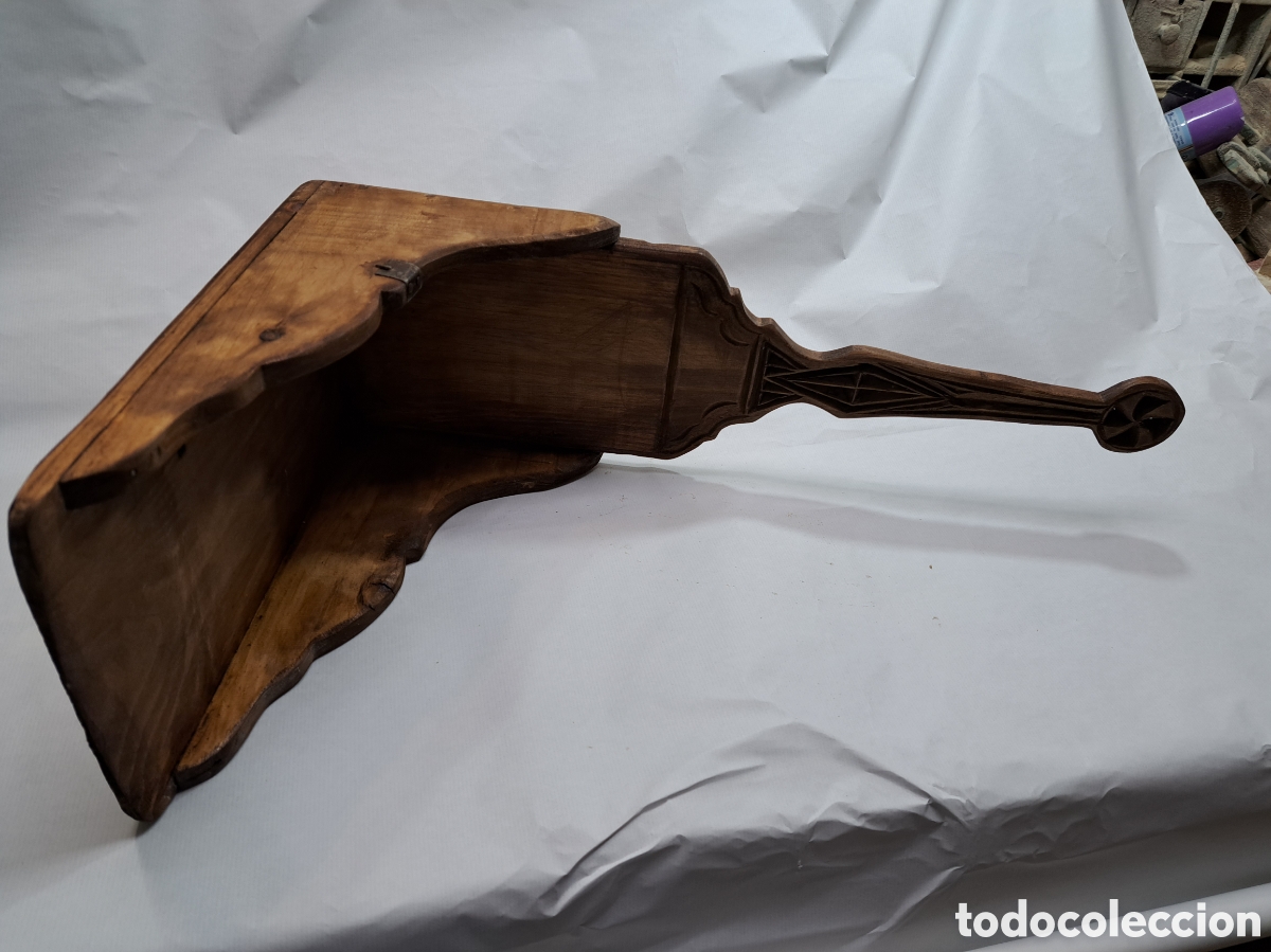 Antig&uuml;edades: Gran recogedor de madera r&uacute;stico - Foto 4