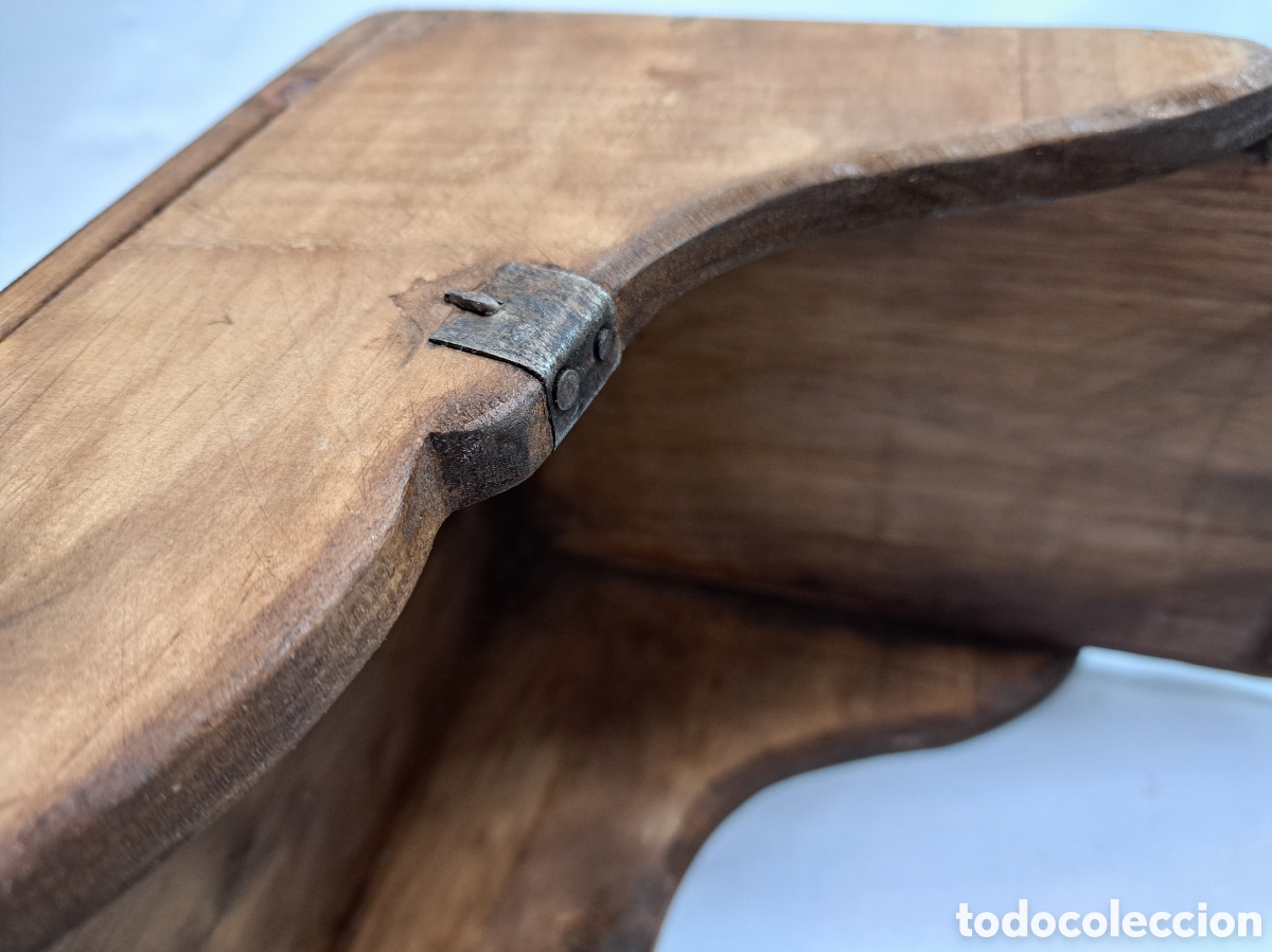 Antig&uuml;edades: Gran recogedor de madera r&uacute;stico - Foto 5