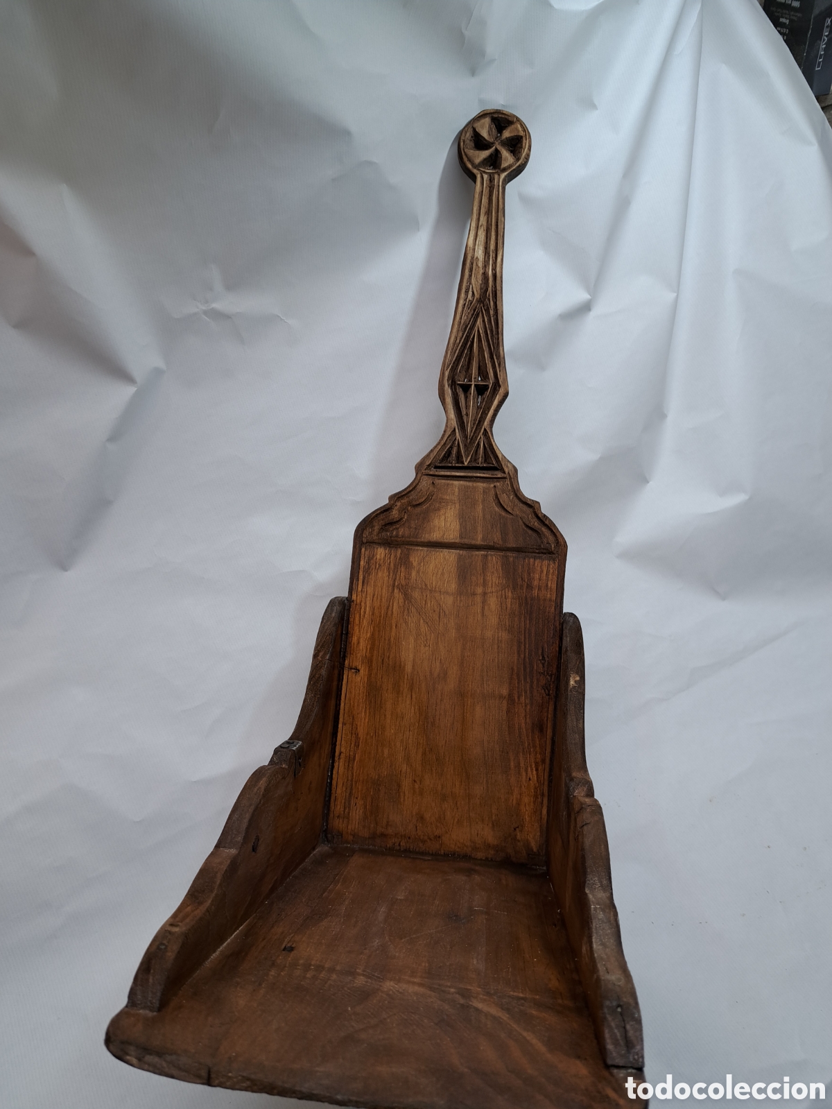 Antig&uuml;edades: Gran recogedor de madera r&uacute;stico - Foto 6