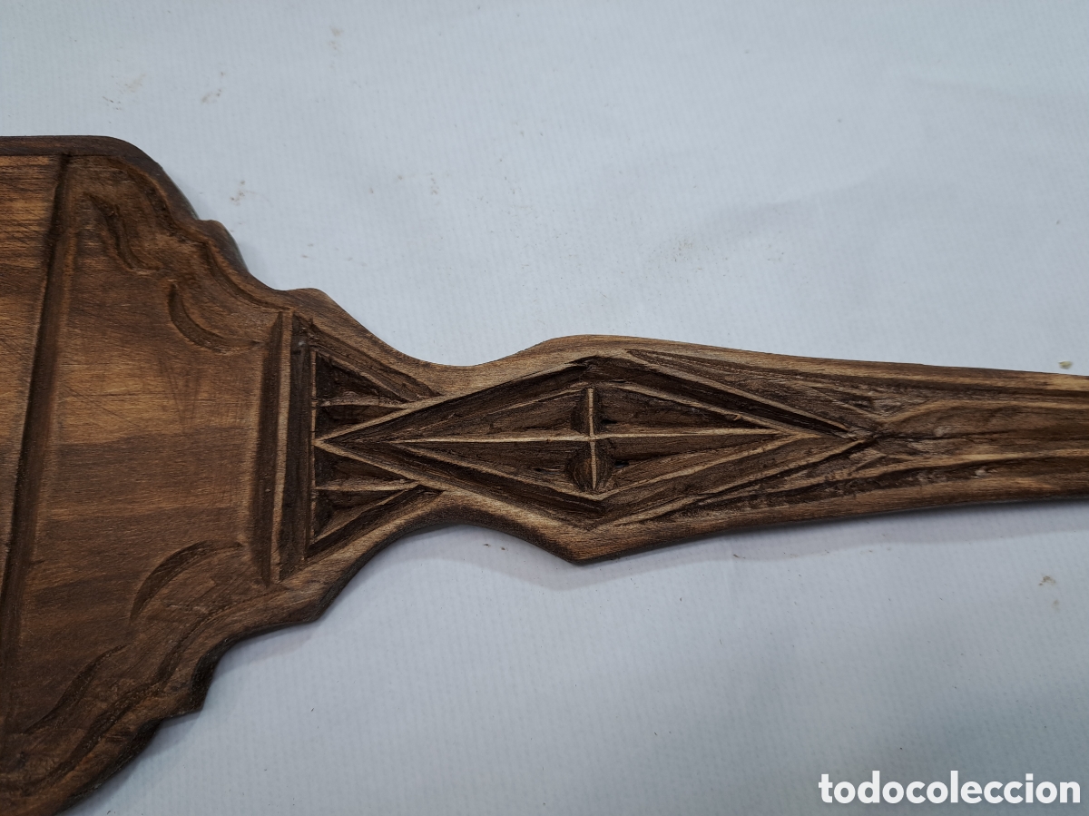 Antig&uuml;edades: Gran recogedor de madera r&uacute;stico - Foto 11