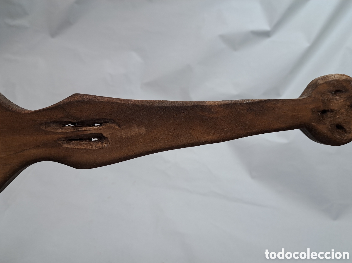 Antig&uuml;edades: Gran recogedor de madera r&uacute;stico - Foto 13